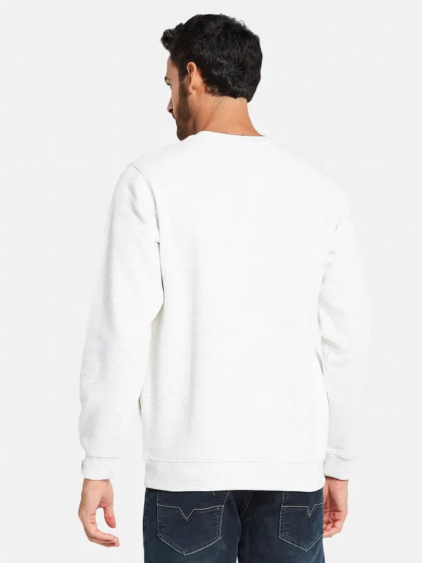 Octave Men White Sweatshirt