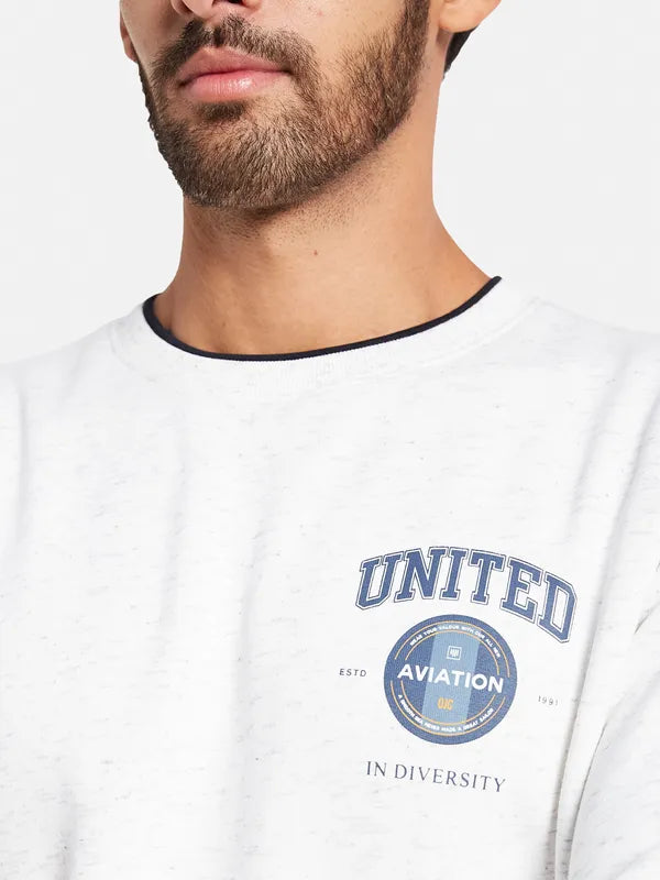 Octave Men White Sweatshirt