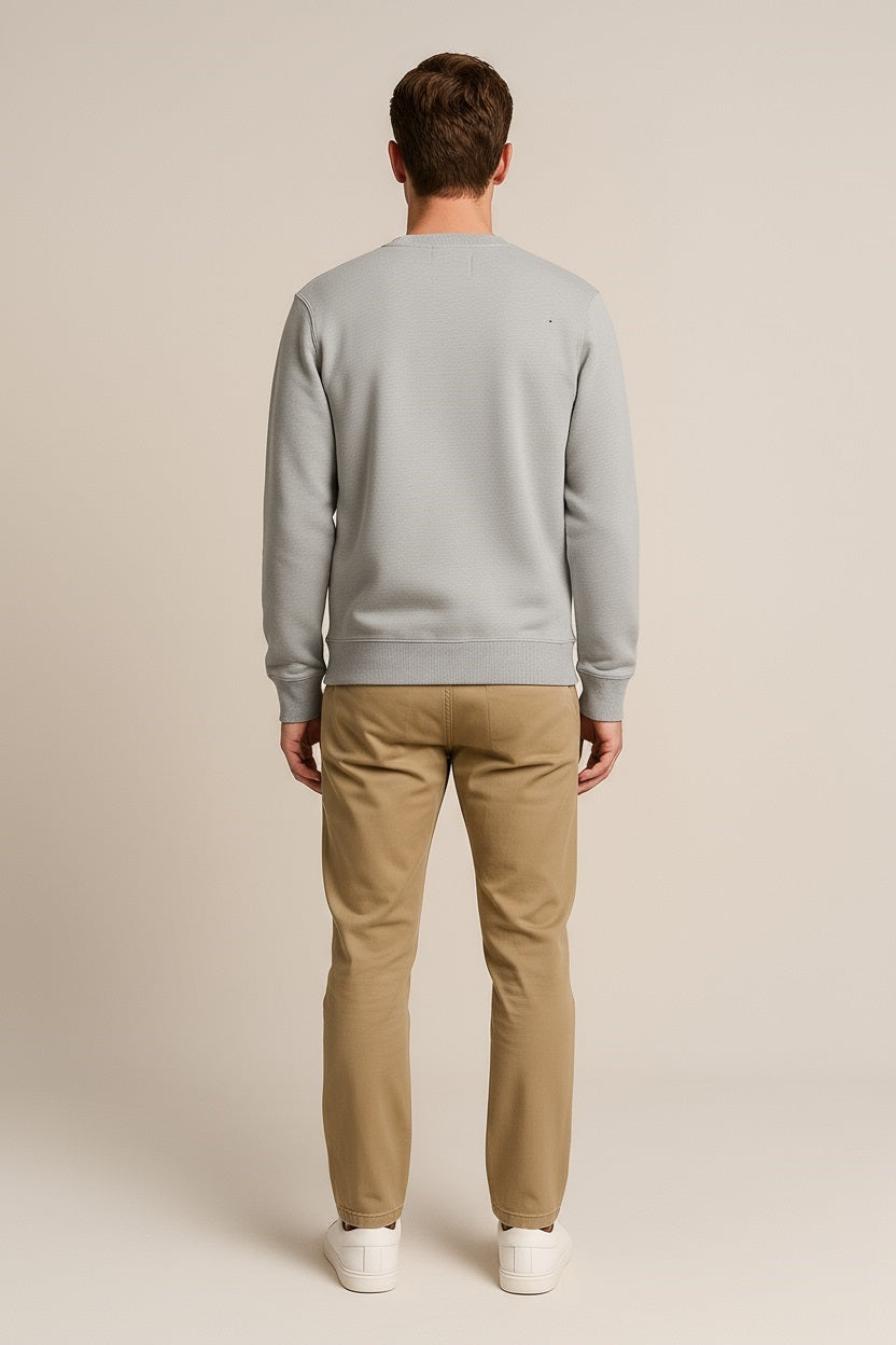 Octave Men Solid Round Neck Sweatshirt