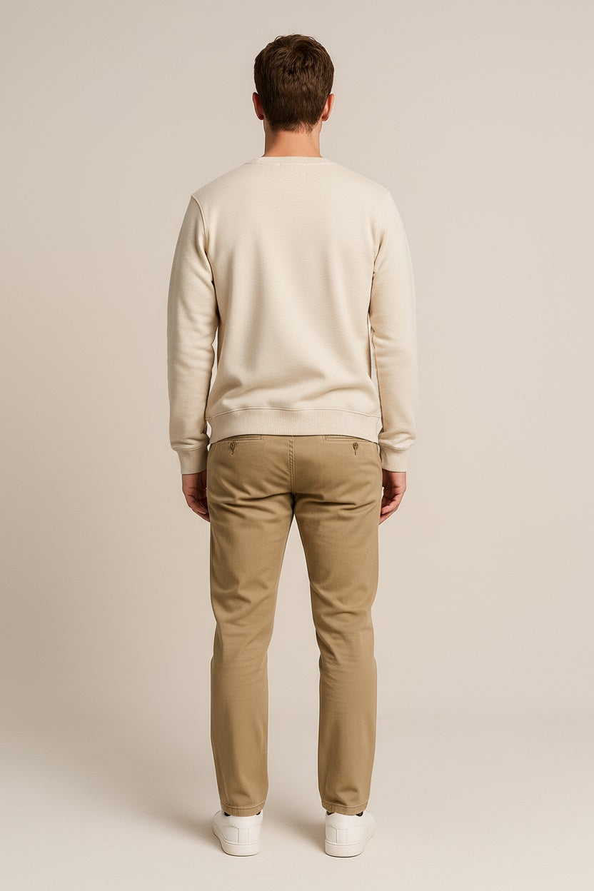 Octave Men Solid Round Neck Sweatshirt