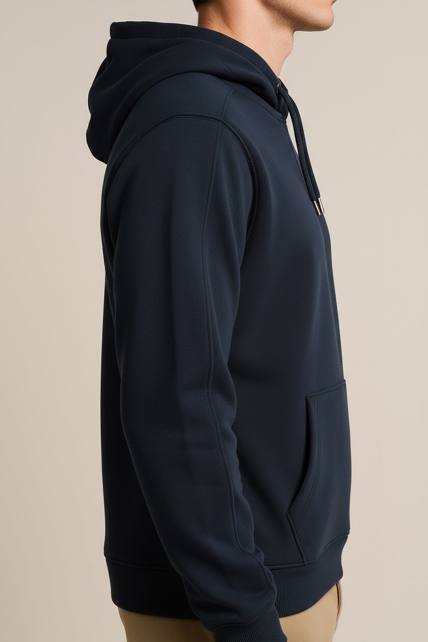 Octave Men Solid Hooded Sweatshirt