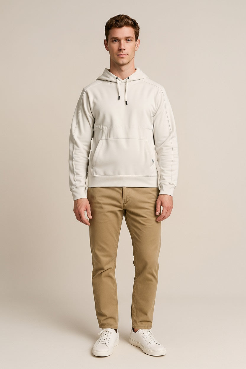 Octave Men Solid Hooded Sweatshirt