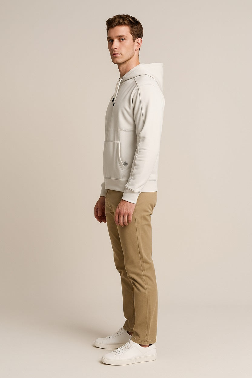 Octave Men Solid Hooded Sweatshirt