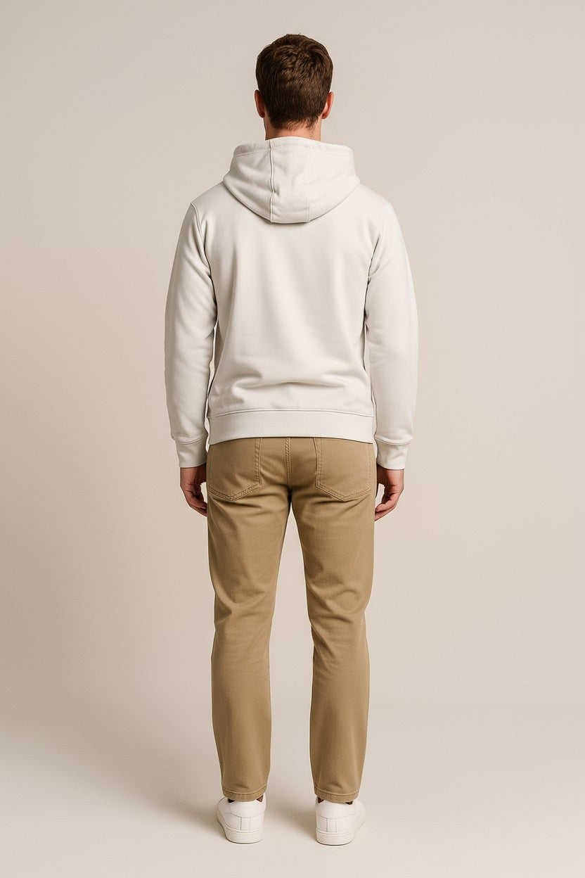 Octave Men Solid Hooded Sweatshirt