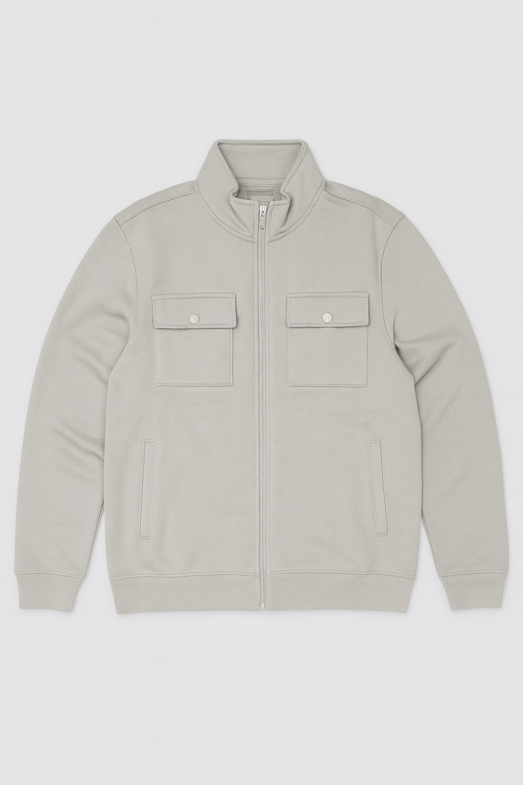 Octave Men Solid High Neck Sweatshirt