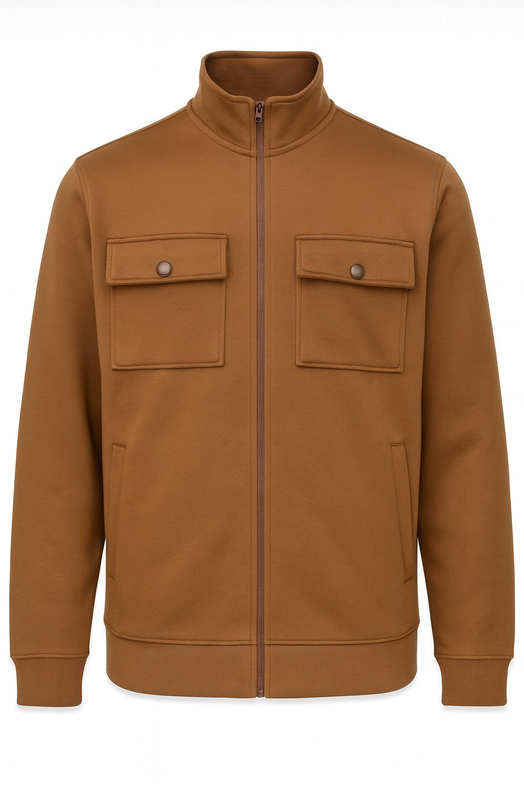 Octave Men Solid High Neck Sweatshirt