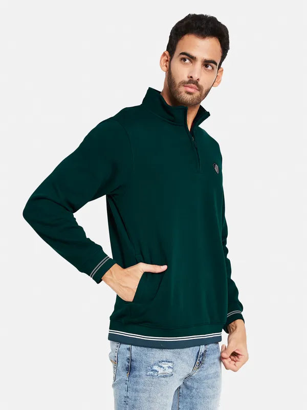 Octave Men Green Sweatshirt