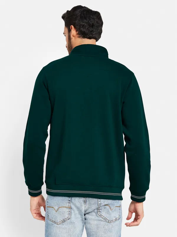 Octave Men Green Sweatshirt