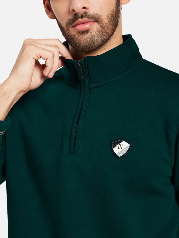 Octave Men Green Sweatshirt