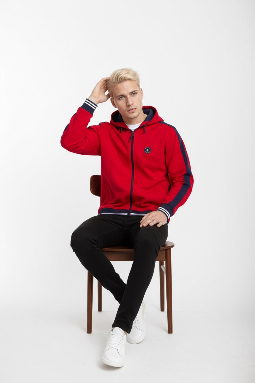 Octave Men Solid Hooded Sweatshirt