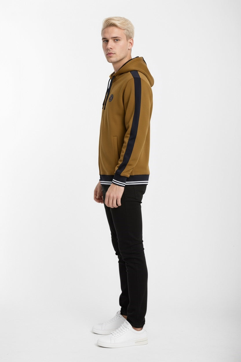 Octave Men Solid Hooded Sweatshirt