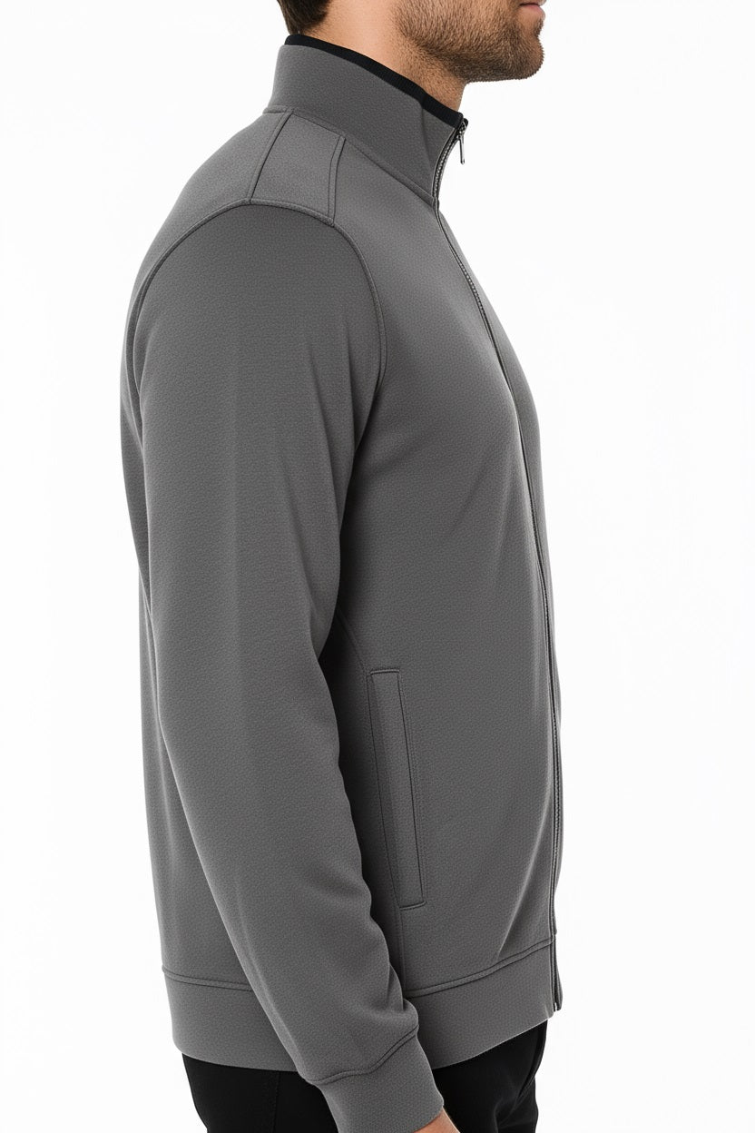 Octave Men Solid High Neck Sweatshirt