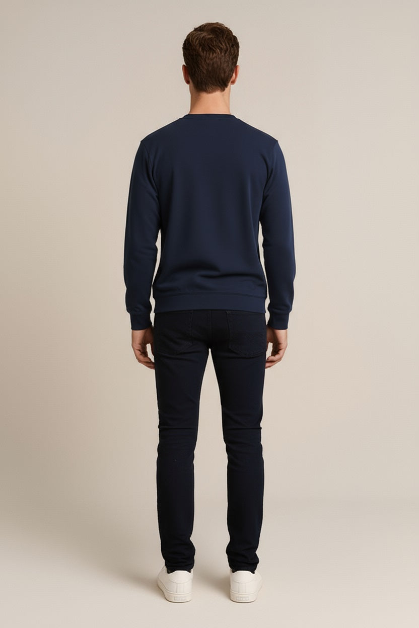 Octave Men Solid High Neck Sweatshirt