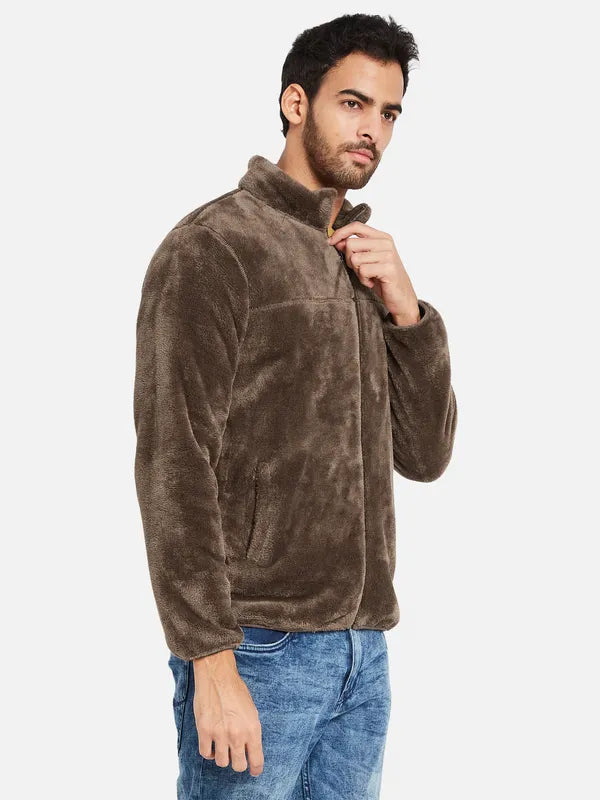 Octave Men Brown Sweatshirt