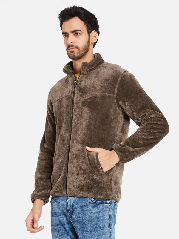 Octave Men Brown Sweatshirt