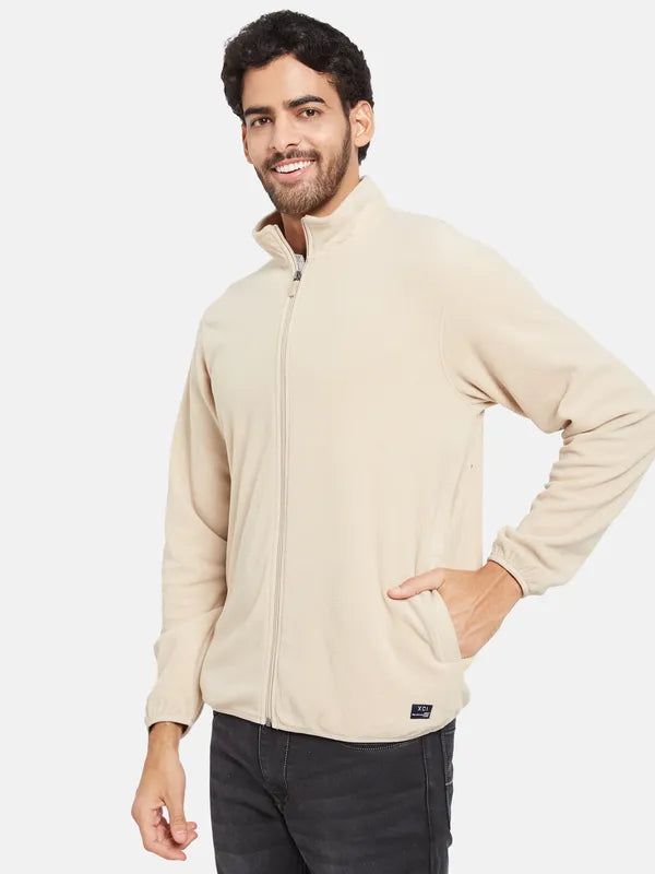 Octave Men Cream-Coloured Sweatshirt