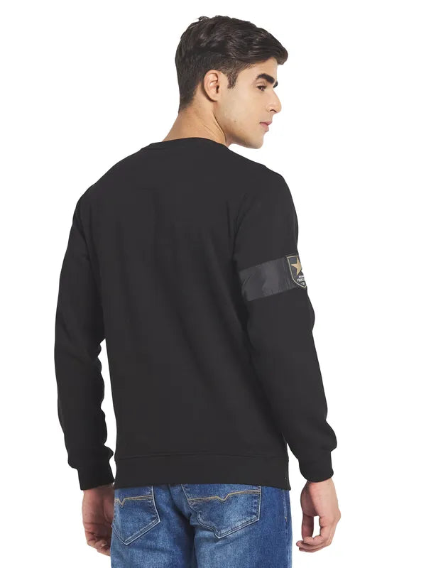 Octave Men Black Fleece Sweatshirt