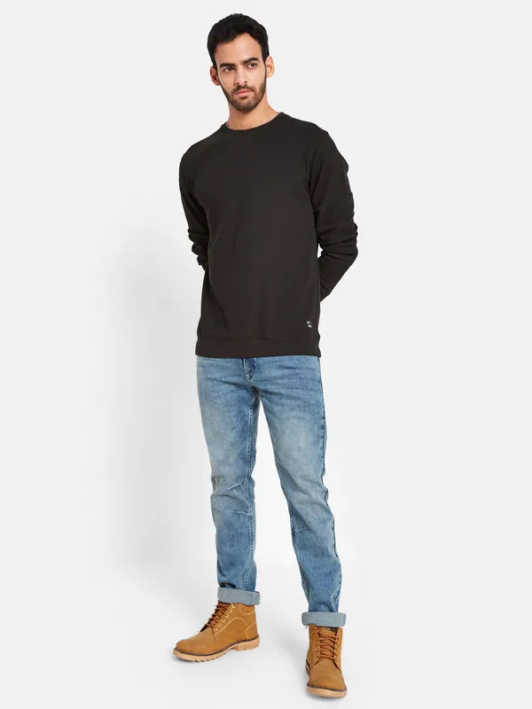 Octave Men Black Sweatshirt