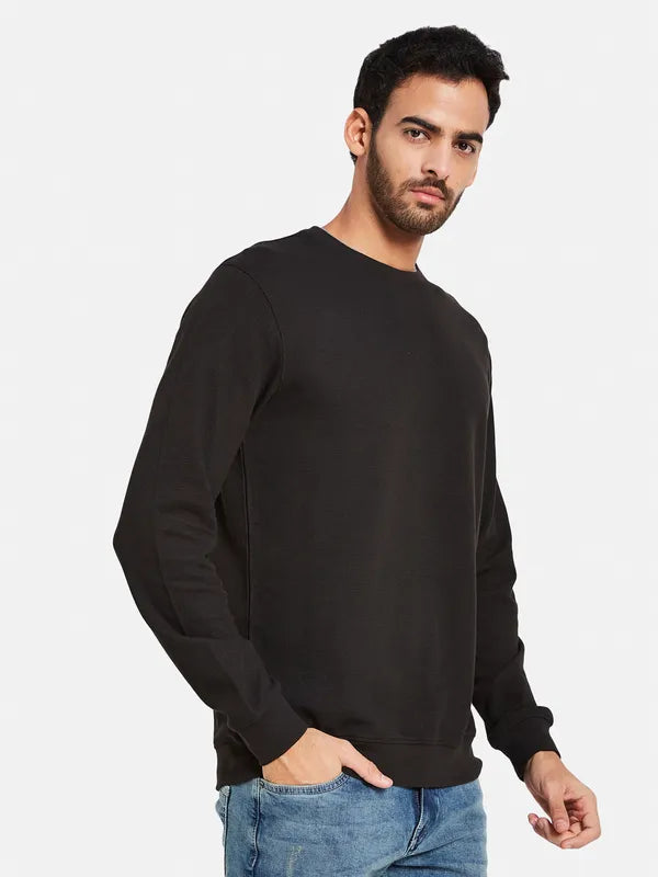 Octave Men Black Sweatshirt