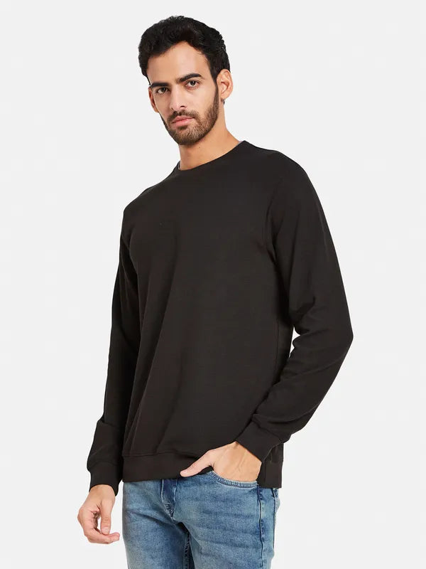 Octave Men Black Sweatshirt