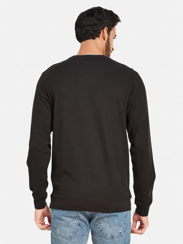 Octave Men Black Sweatshirt