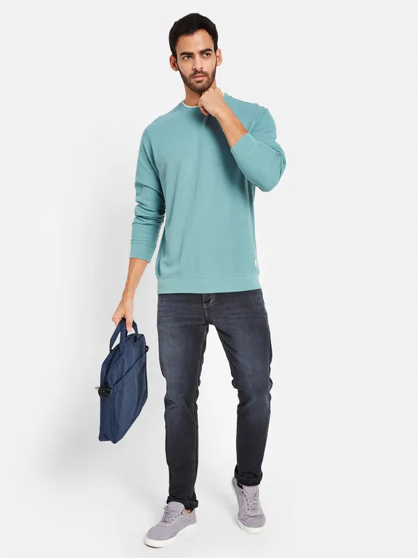 Octave Men Blue Sweatshirt