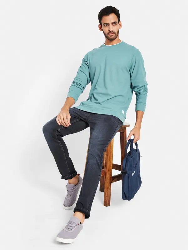 Octave Men Blue Sweatshirt