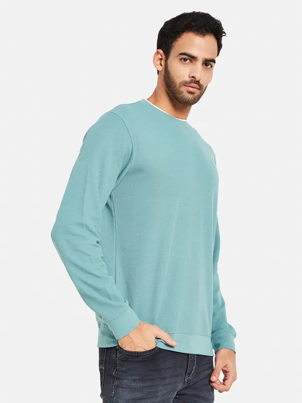 Octave Men Blue Sweatshirt