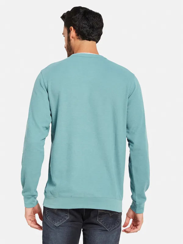 Octave Men Blue Sweatshirt