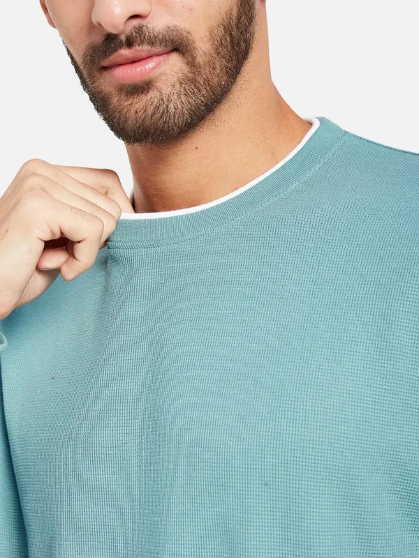 Octave Men Blue Sweatshirt