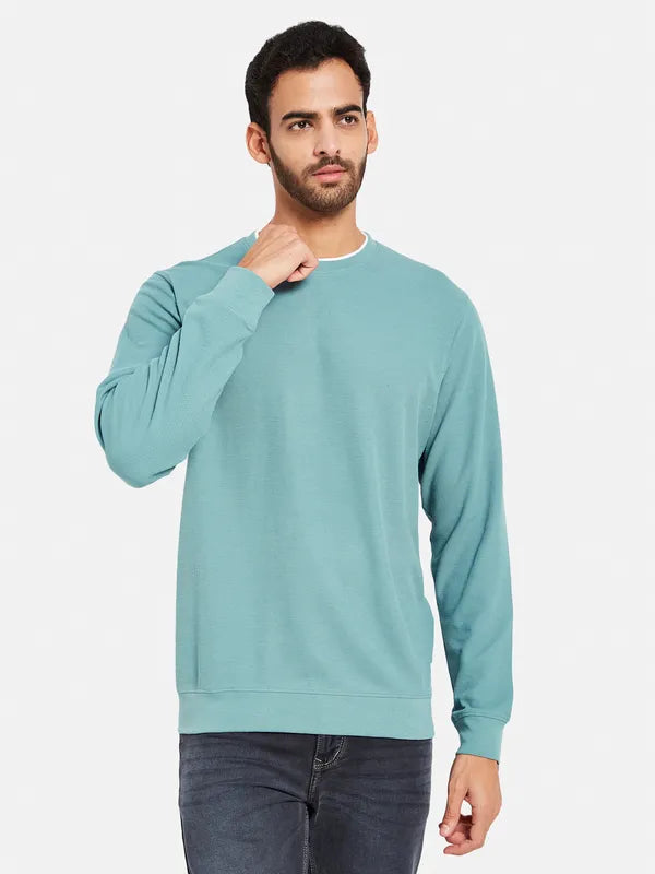 Octave Men Blue Sweatshirt