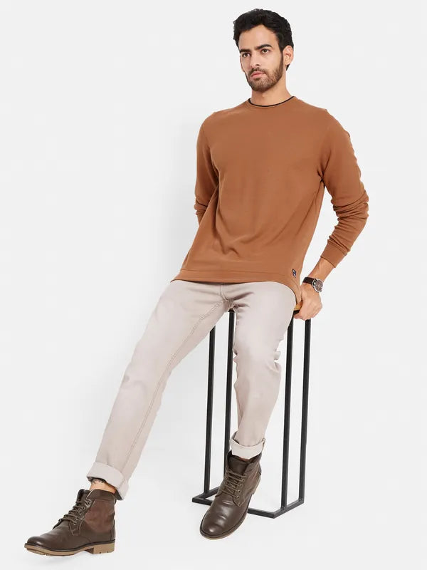 Octave Men Orange Sweatshirt