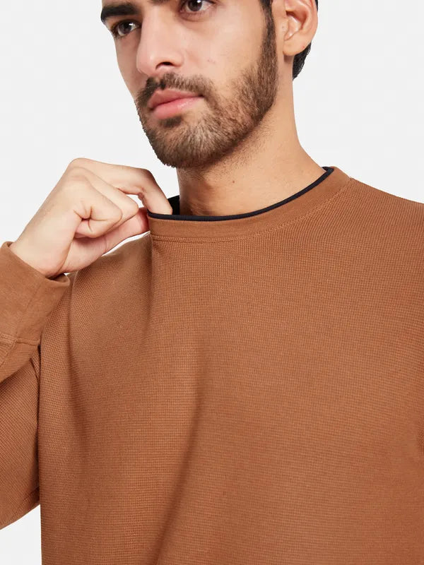 Octave Men Orange Sweatshirt