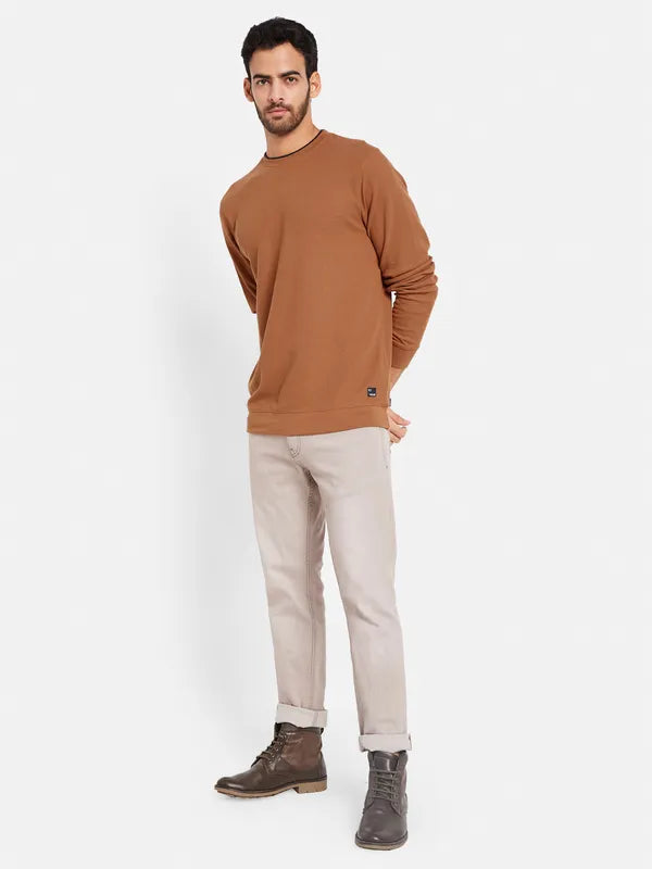 Octave Men Orange Sweatshirt