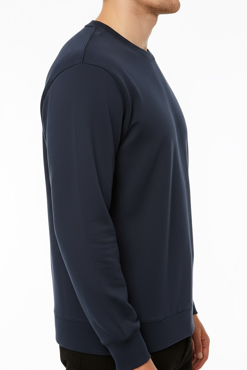 Octave Men Solid Round Neck Sweatshirt