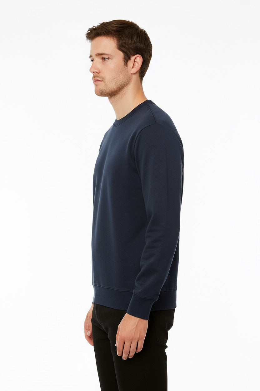 Octave Men Solid Round Neck Sweatshirt