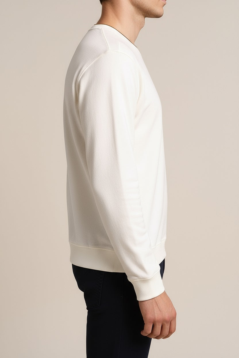 Octave Men Solid Round Neck Sweatshirt