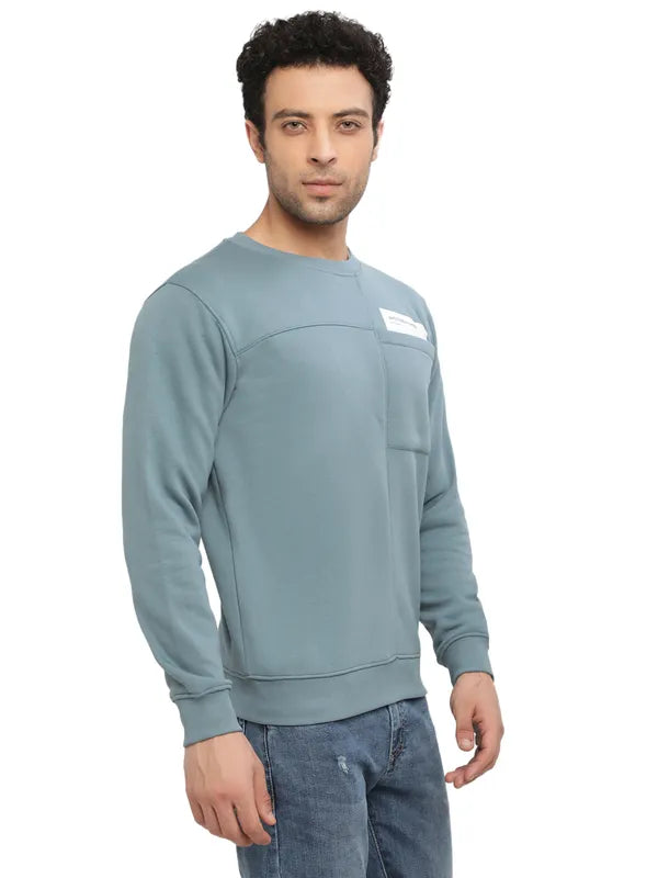Octave Men Blue Sweatshirt