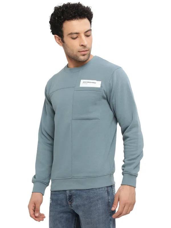 Octave Men Blue Sweatshirt