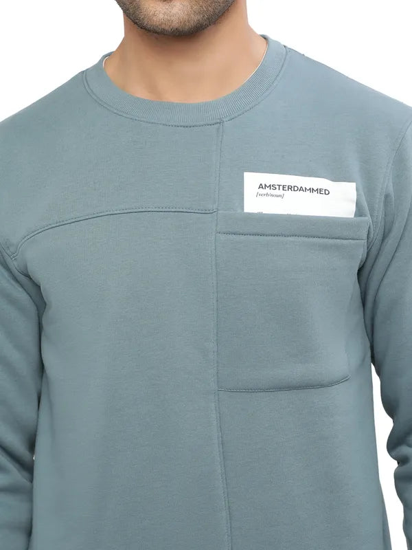 Octave Men Blue Sweatshirt