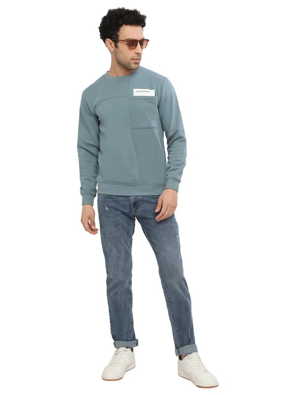 Octave Men Blue Sweatshirt