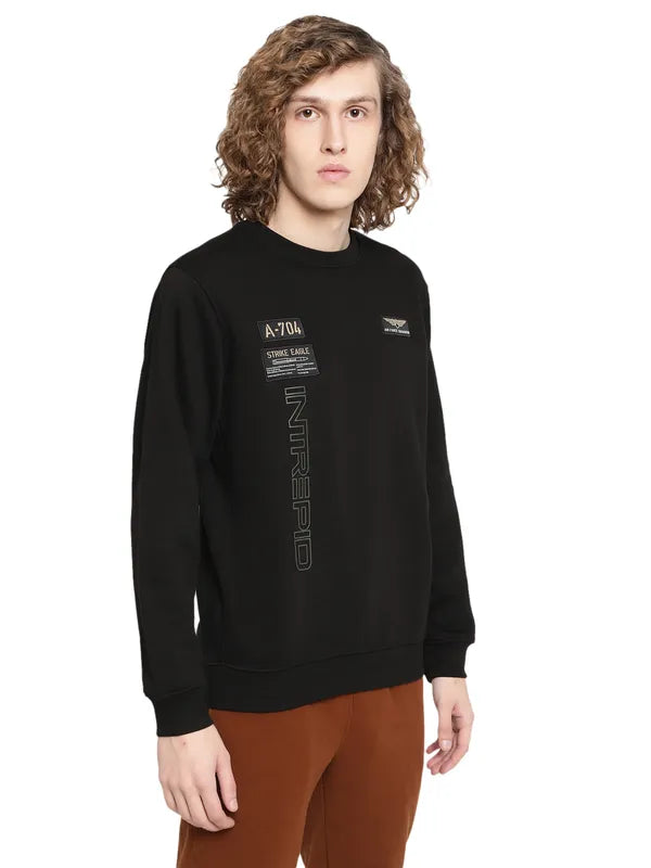 Octave Men Black Sweatshirt