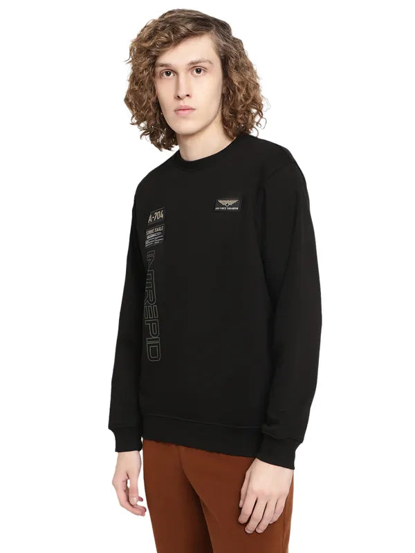 Octave Men Black Sweatshirt