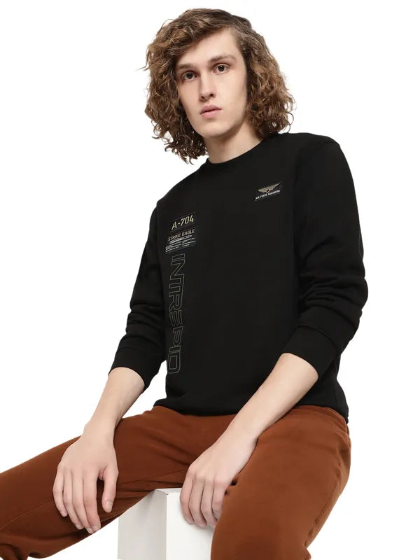 Octave Men Black Sweatshirt
