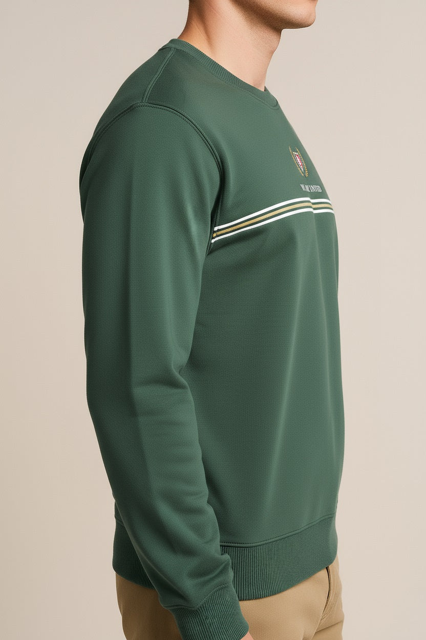 Octave Men Printed Round Neck Sweatshirt