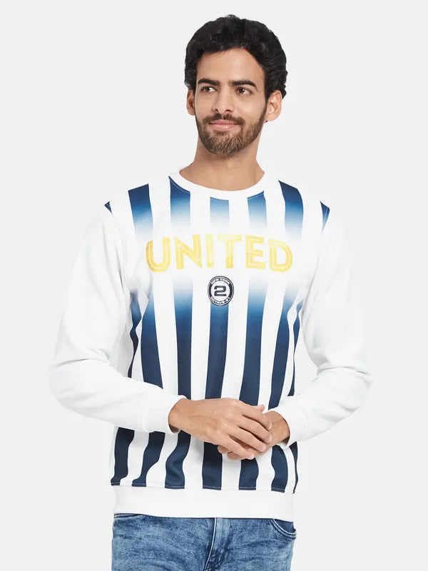 Octave Striped Fleece Pullover Sweatshirt