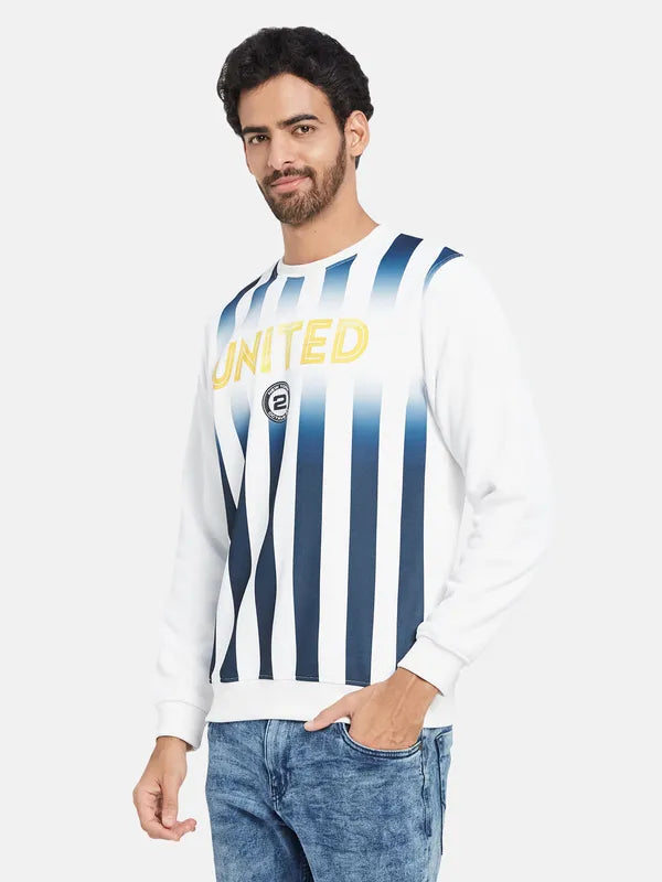 Octave Striped Fleece Pullover Sweatshirt