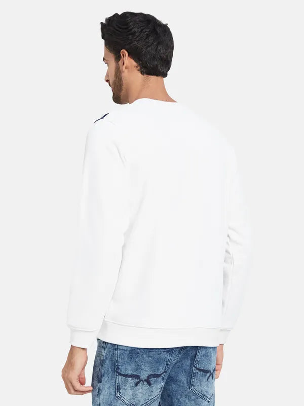 Octave Striped Fleece Pullover Sweatshirt