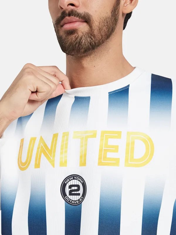 Octave Striped Fleece Pullover Sweatshirt