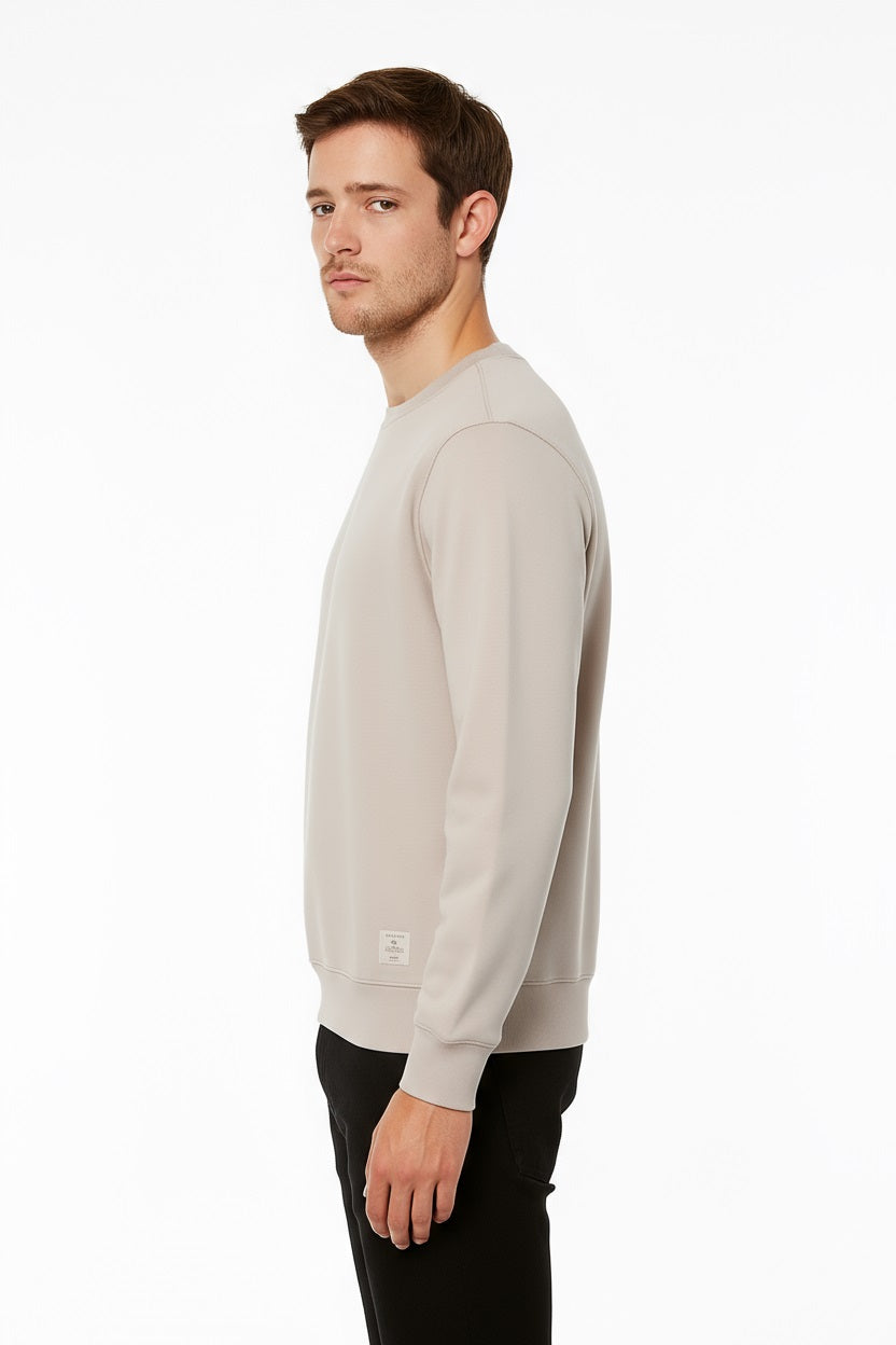 Octave Men Solid Round Neck Sweatshirt